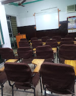 Classroom setup and whiteboard